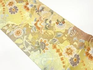 花唐草模様織出し袋帯
